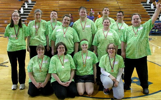 The Special Olympic Area 9 Basketball Competition Participants